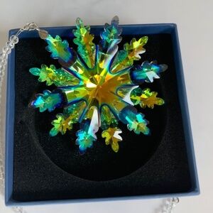 Crystal Snowflake Sun Catcher Christmas Tree Decor Czech Bohemia Crystal Gift